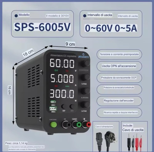 Alimentatore 30v 60v - alimentatore,